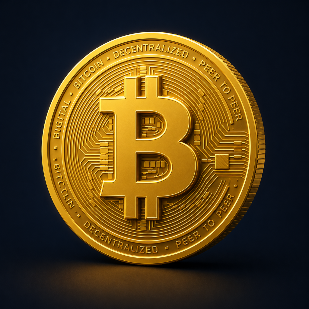 Bitcoin verstehen – Bitcoin Münze Symbolbild